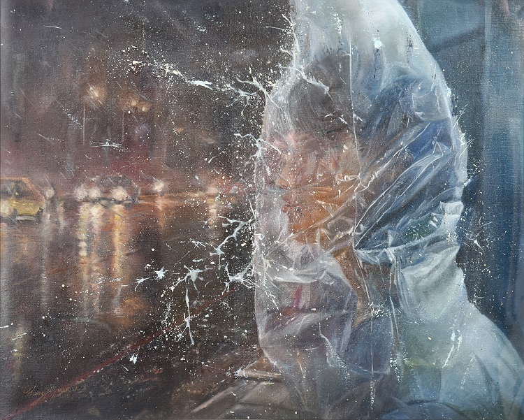 43黃鈺銓《入選》‧ 有口難言　98×78.5cm