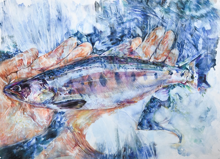 24蔡宜娟《入選》‧  歸　79×110cm