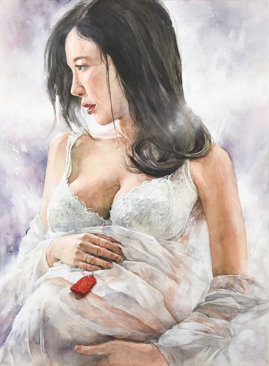 25周中丞《入選》‧ 孕之心　79×54.5cm