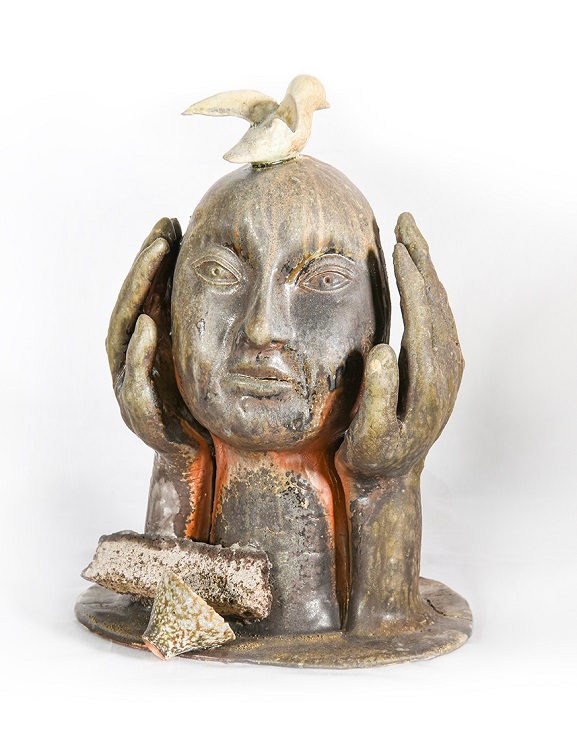 10高蓮秀《入選》‧  表裡　28×19×42cm
