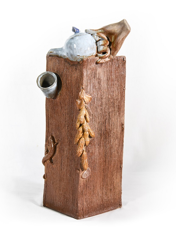 16洪佳秀《入選》‧  喜客盈門　46×20×18cm