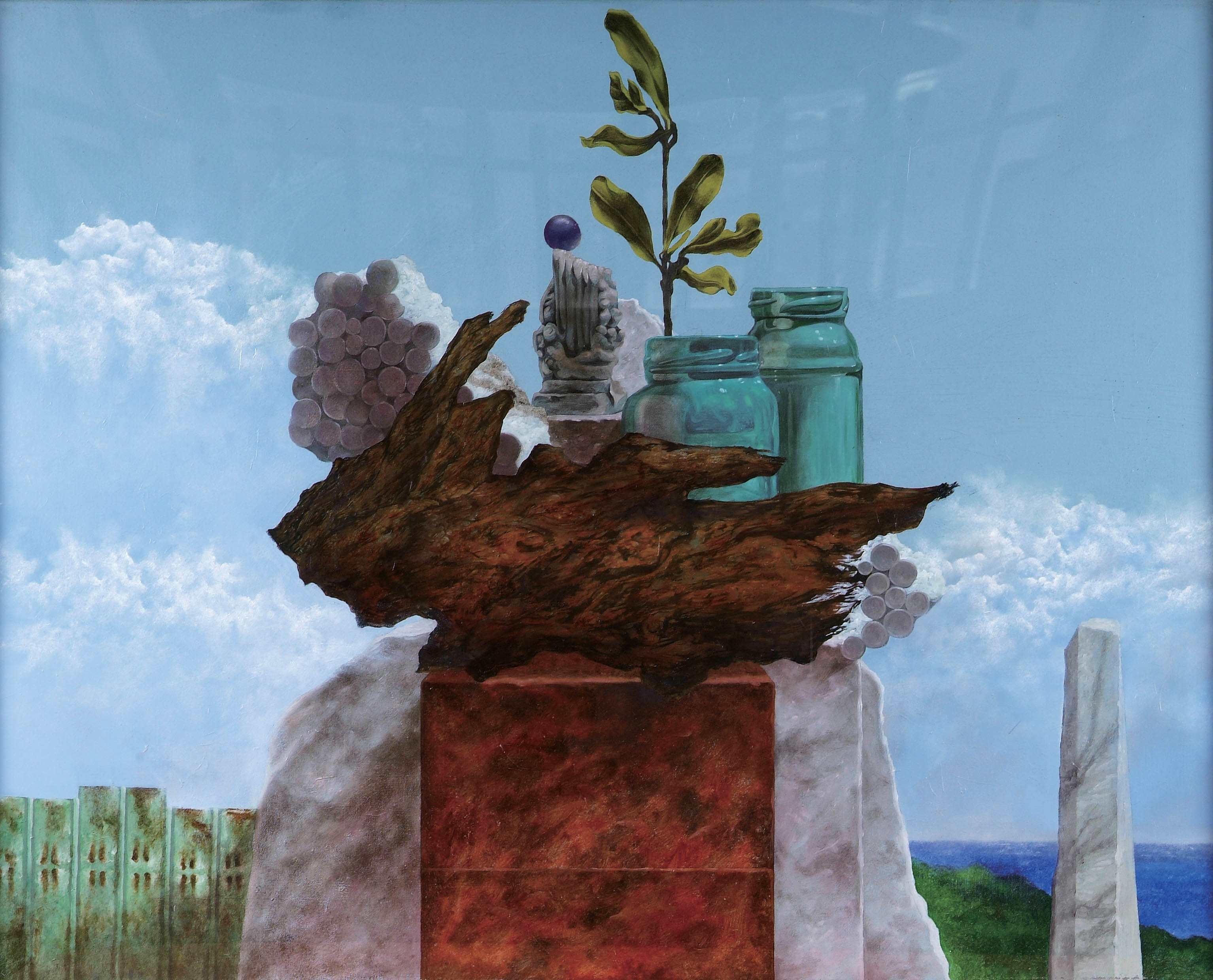 2019年南投縣玉山美術獎油畫類入選白穆君作品「蘺後的嘆息」