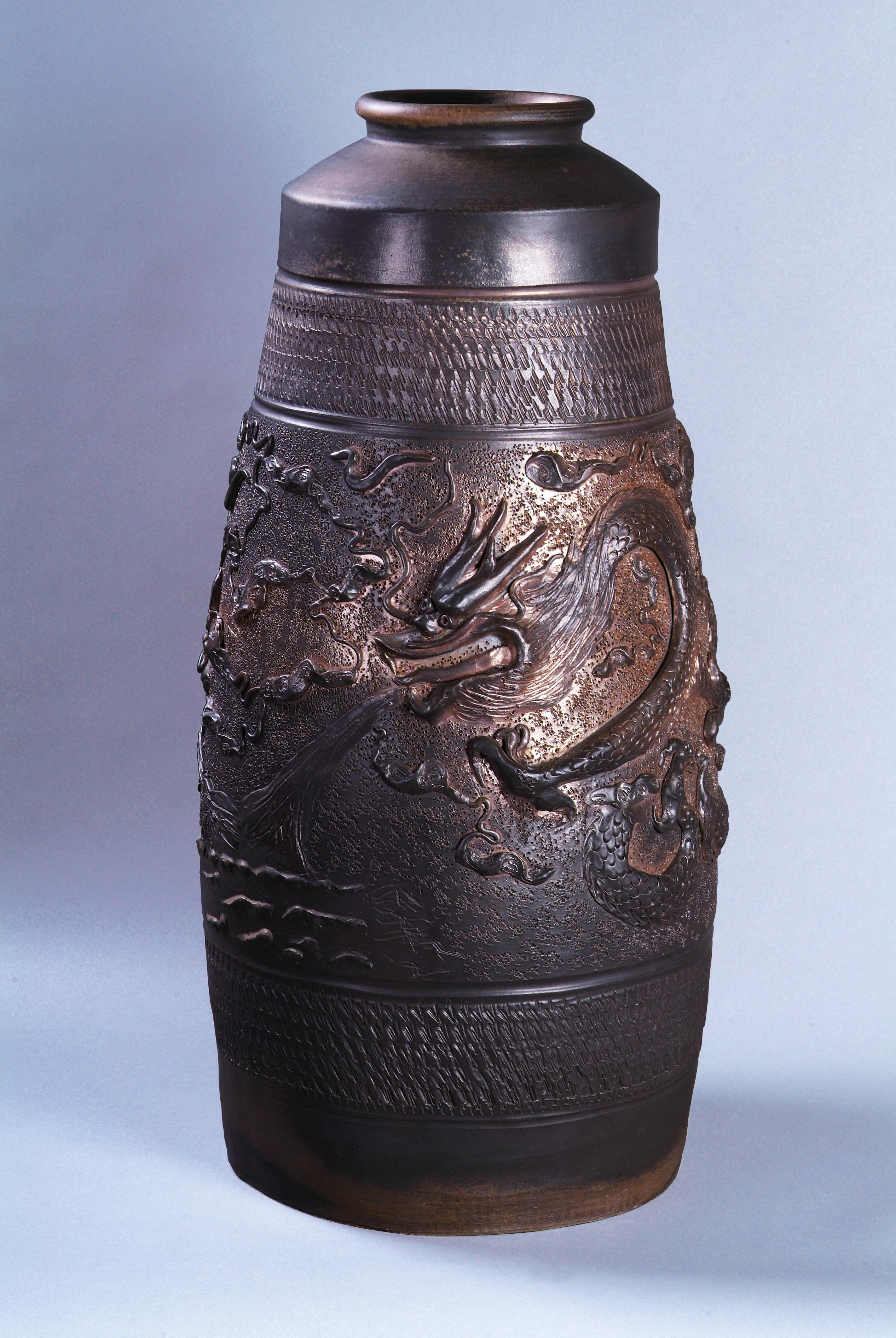2019年南投縣玉山美術獎工藝類入選白邦琮作品「龍罐」