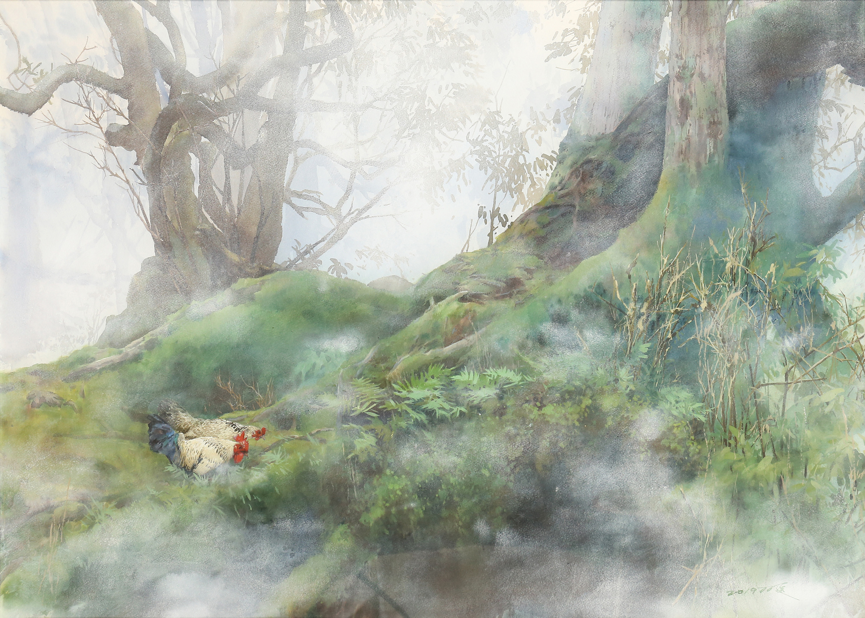 玉山美術獎水彩類-湯双進-夢遊桃源-首獎.jpg