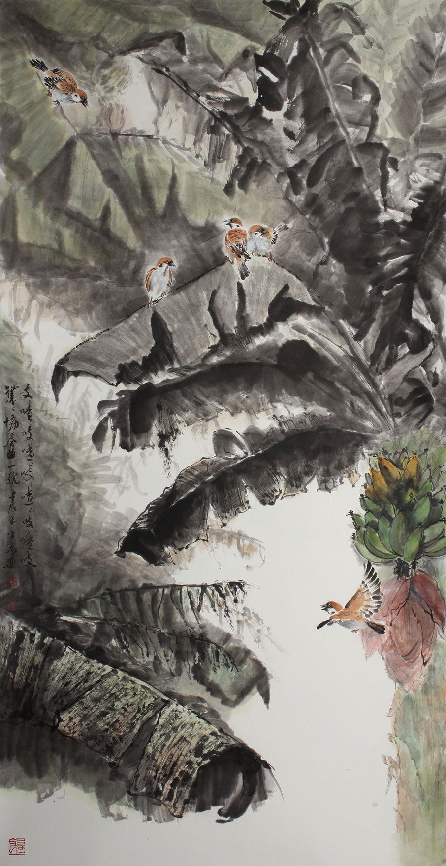 第十三屆 南投縣玉山美術獎 入選 水墨類 鄭宇宏 蕉蕉協奏曲１號
