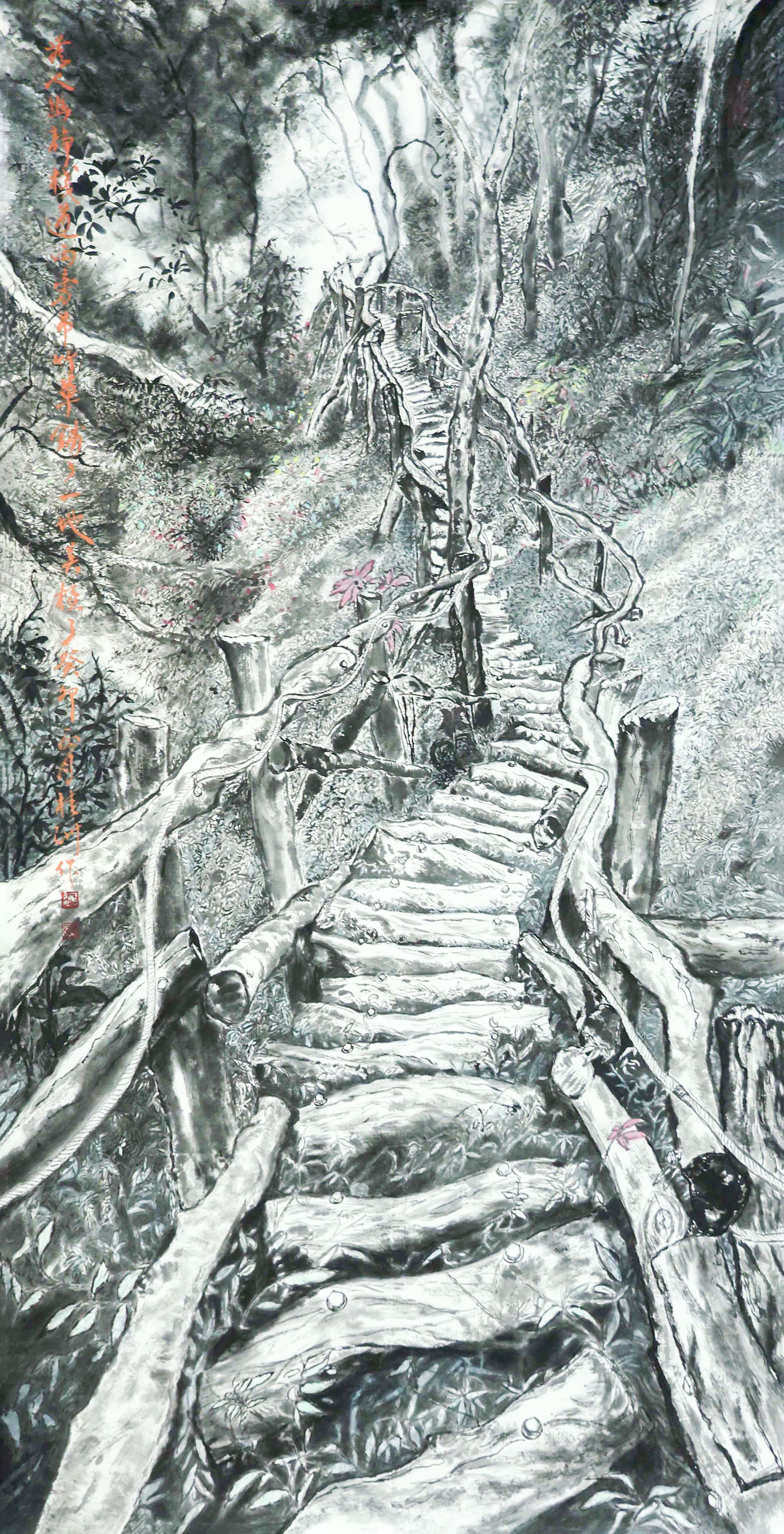 30-0W0A1384-魏桂洲-曲徑通幽-137x70cm-入選