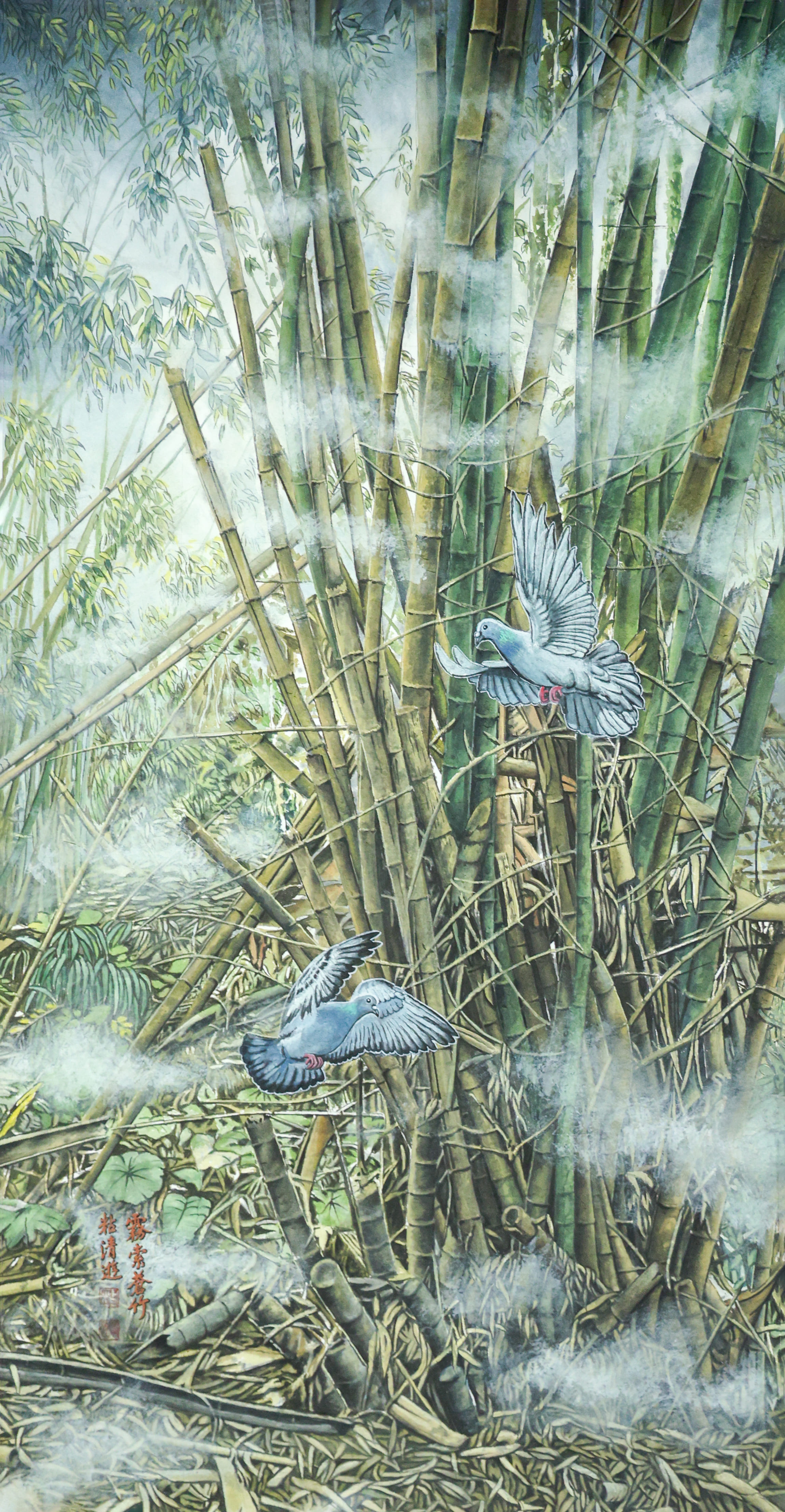 26-0W0A1410-粘清遊-霧索蒼竹-135x70cm-入選