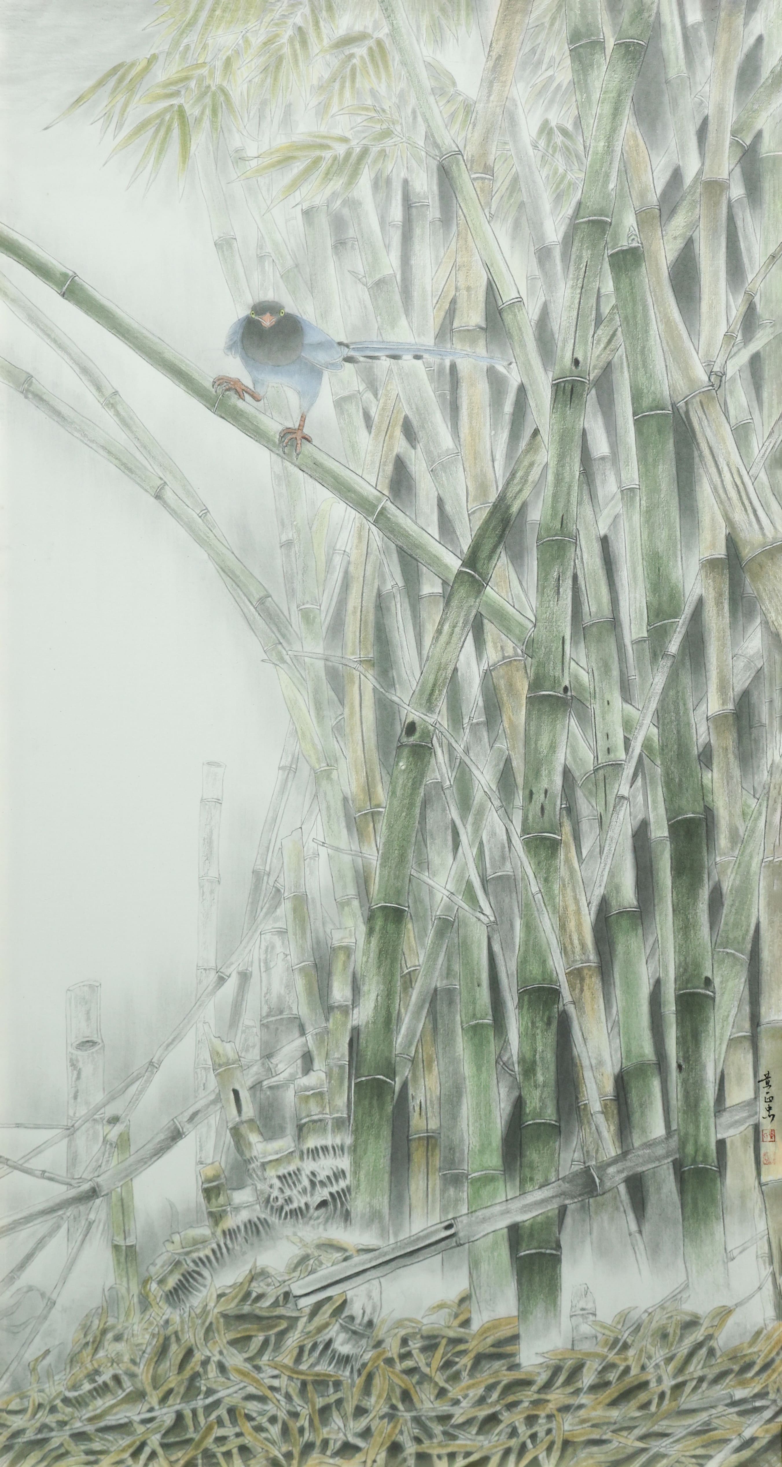 24-0W0A1254-黃正忠-竹音晨語-74x139cm-入選