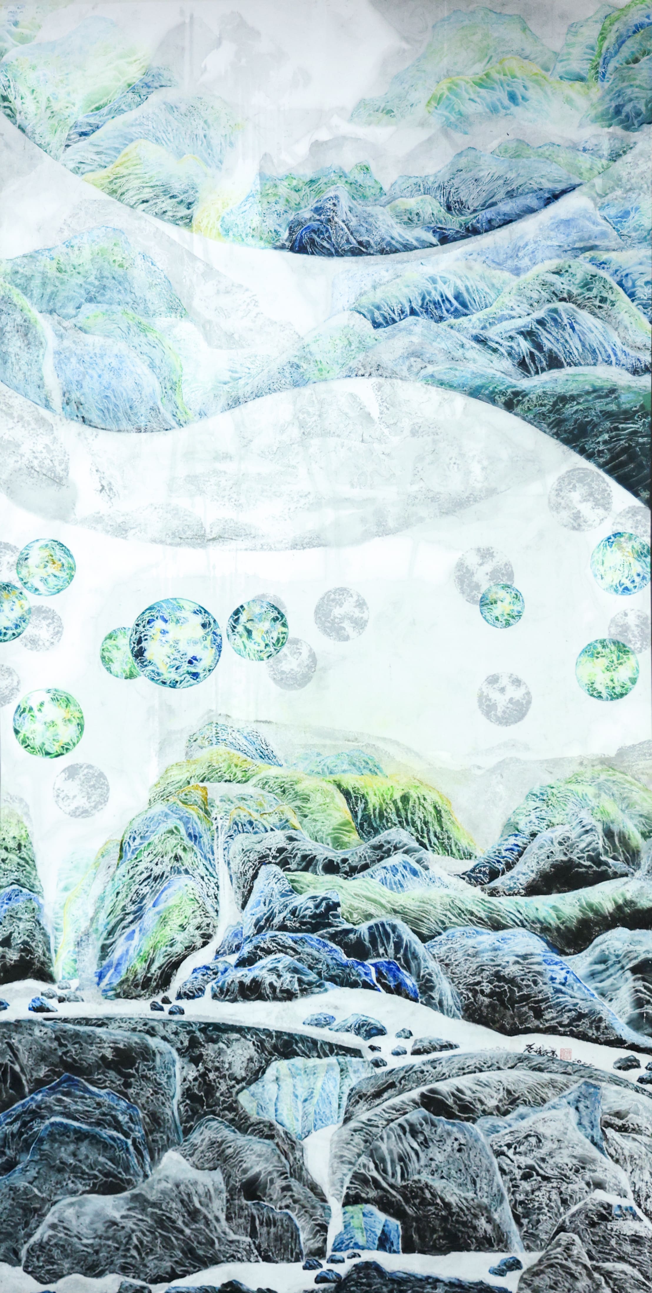 16-0W0A1386-劉振富-元宇宙山水之八-180x90cm-入選