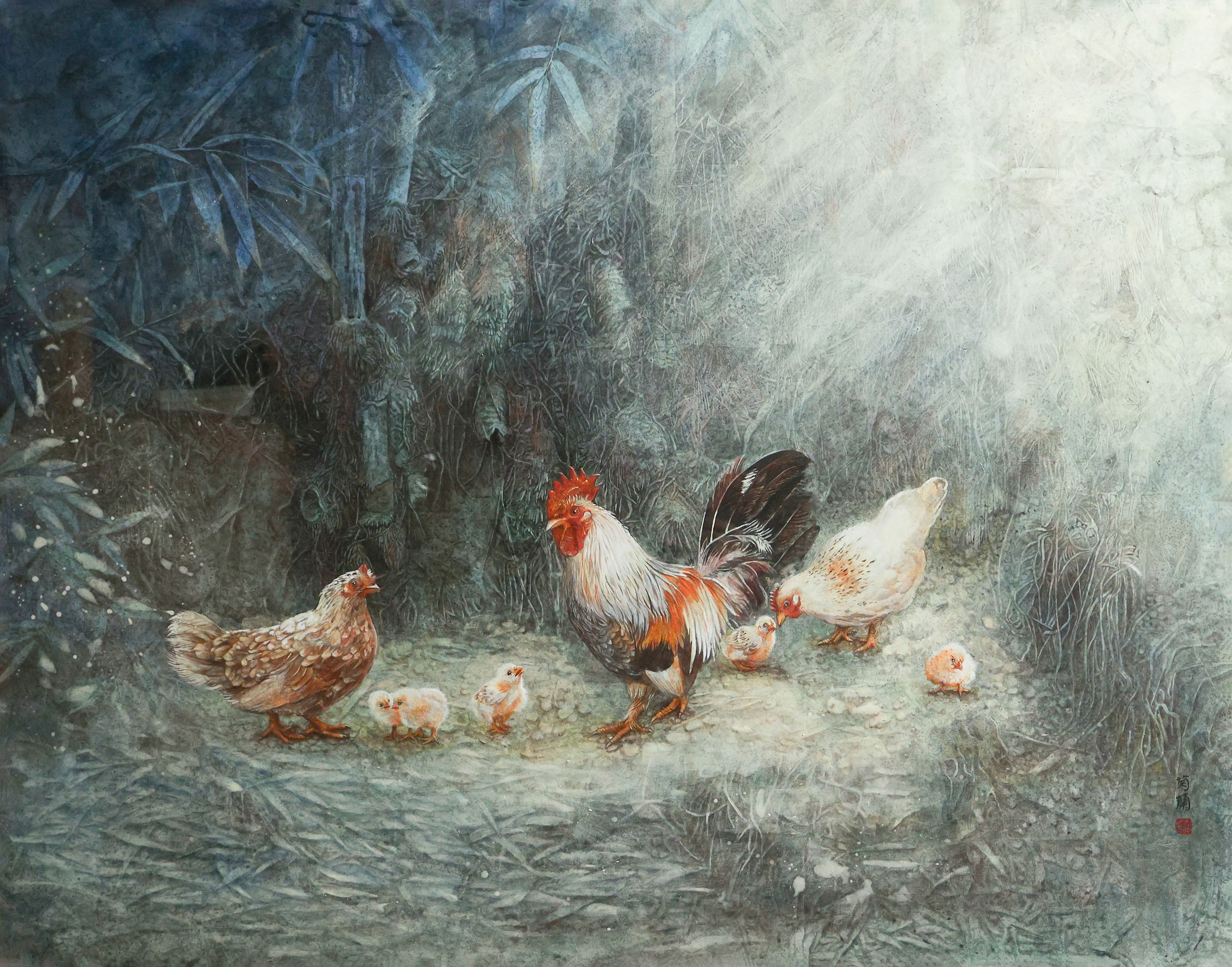 28-0W0A1296-吳古菊蘭-竹下風情-116x91cm-優選