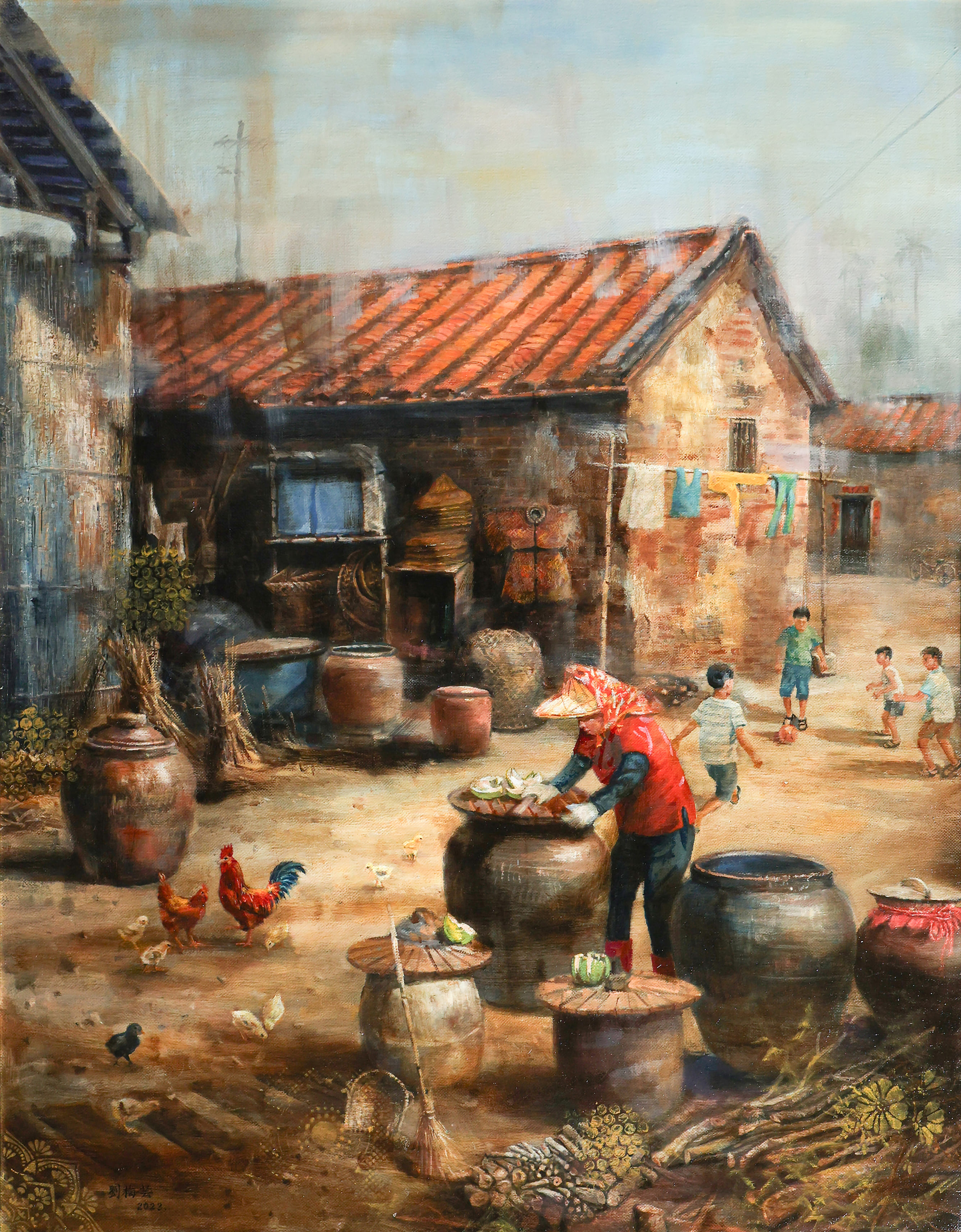 17-0W0A1081-劉梅芸-鄉韻飄陽-116x90.5cm-入選