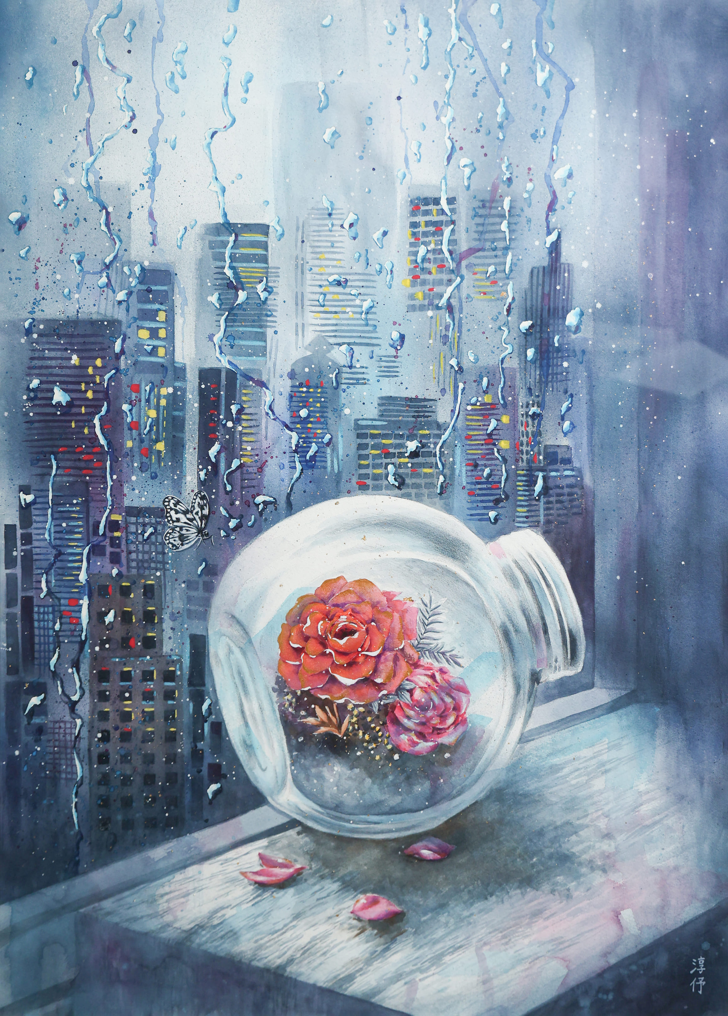 14-0W0A1151-楊淳伃-守護希望一隅-110x78.8cm-入選