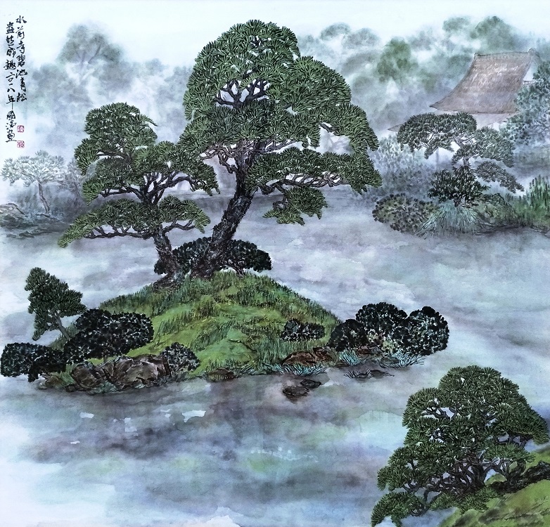 Image-陳國洺-2018水前寺成趣園(70cmx70cm)