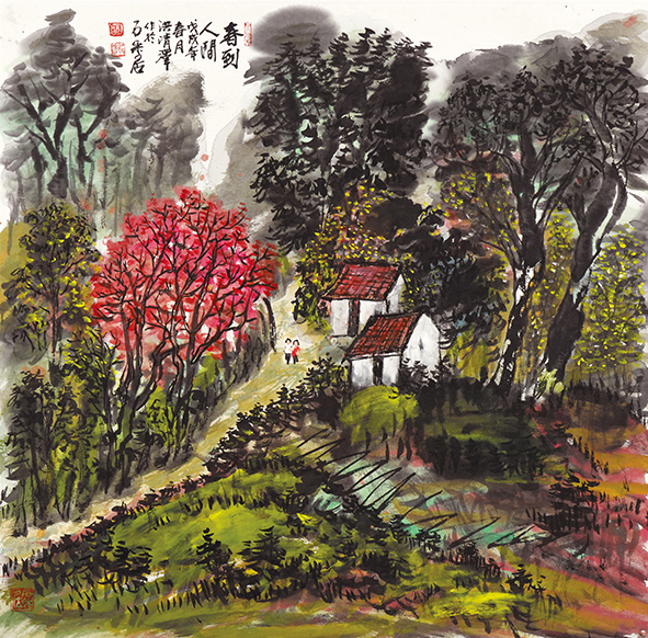 Image-洪清濖 水墨 春到人間