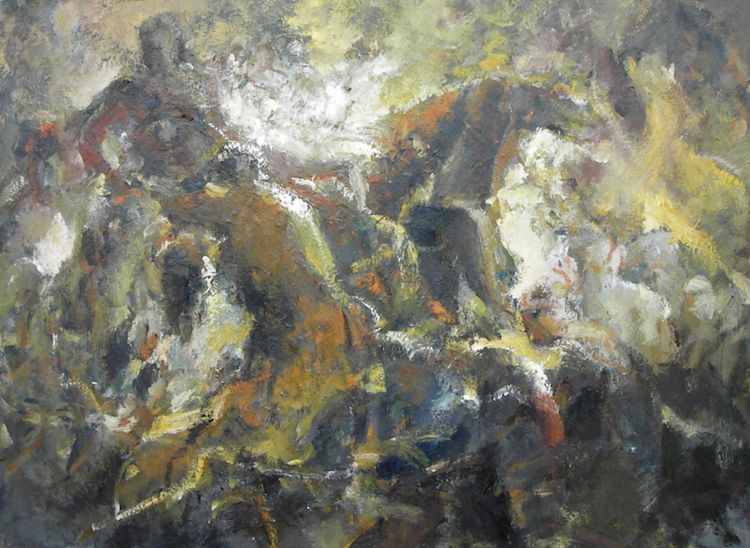 Image-塗樹根 油畫作品-3